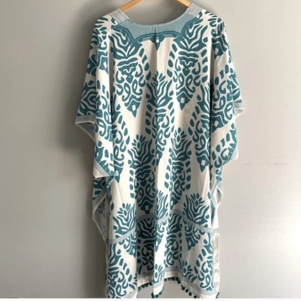 New Floral Open Front Midi Kimono Duster - Picture 5 of 5